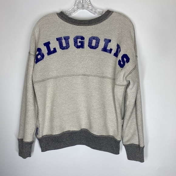 Spirit Jersey UW Eau Claire Bluegolds Reversible Gray Crew Sweatshirt Medium - Picture 1 of 6